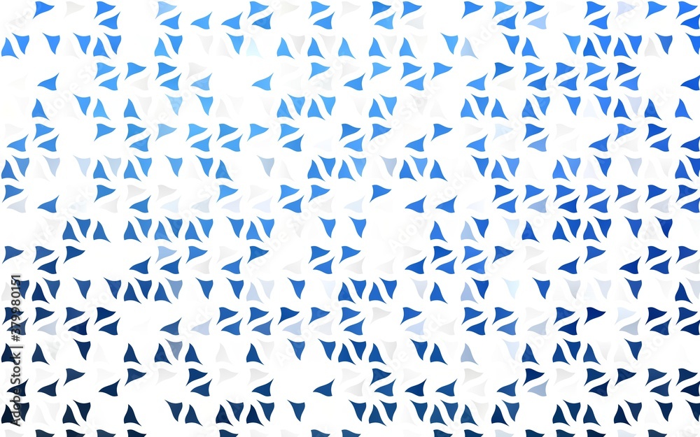 Light BLUE vector template with crystals, triangles. Modern abstract illustration with colorful triangles. Modern template for your landing page.