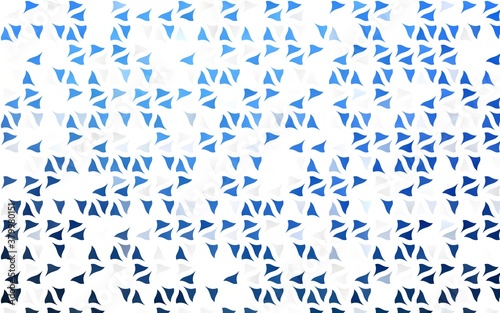 Light BLUE vector template with crystals  triangles. Modern abstract illustration with colorful triangles. Modern template for your landing page.