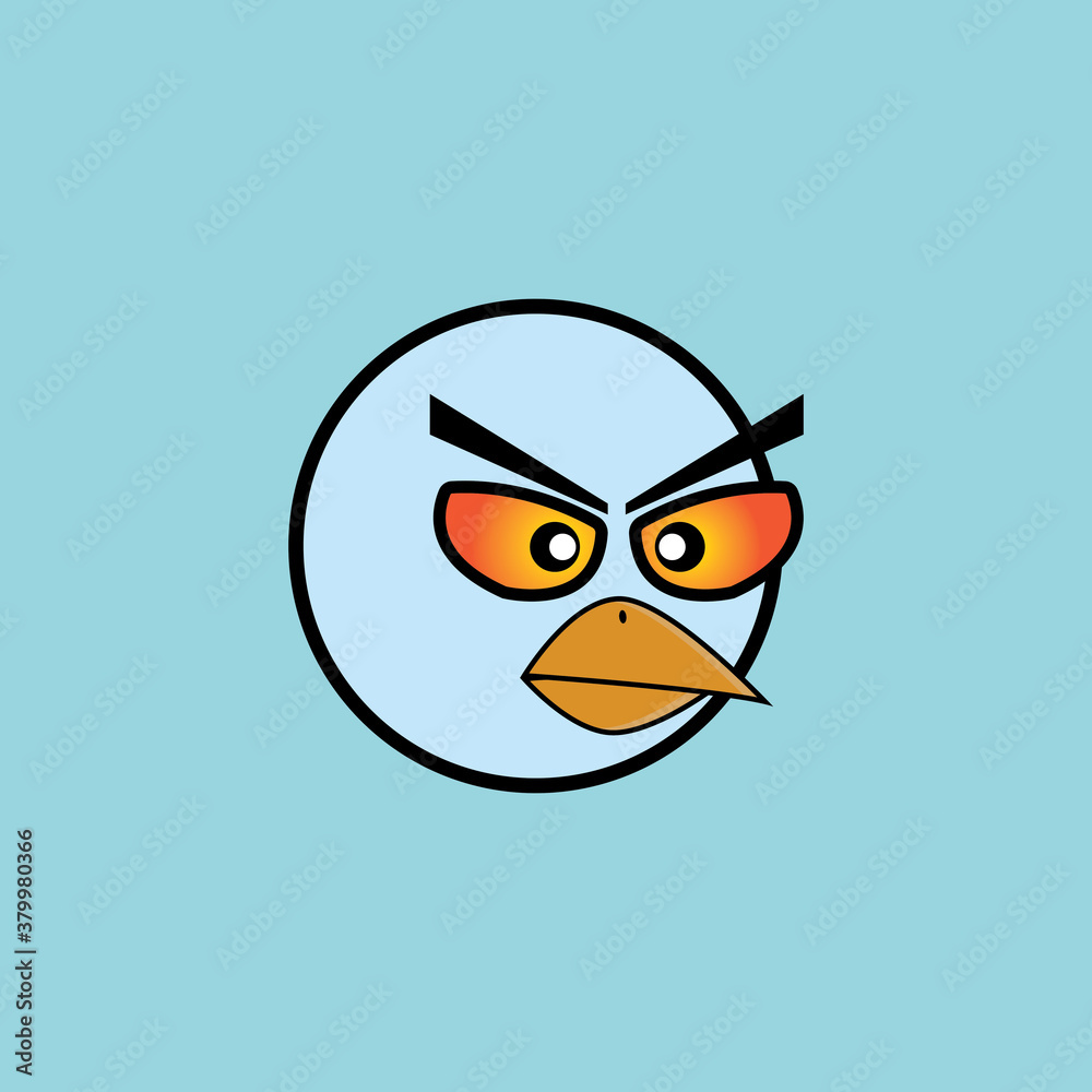 Obraz premium cartoon birdies face emoticon design