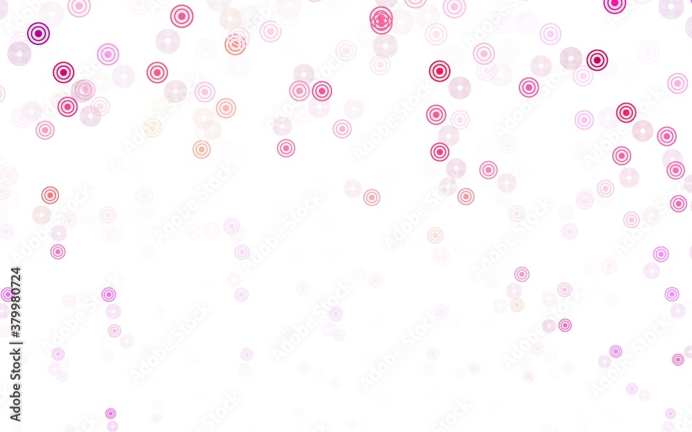 Light Pink, Yellow vector backdrop with dots. Light Pink, Yellow vector backdrop with dots.