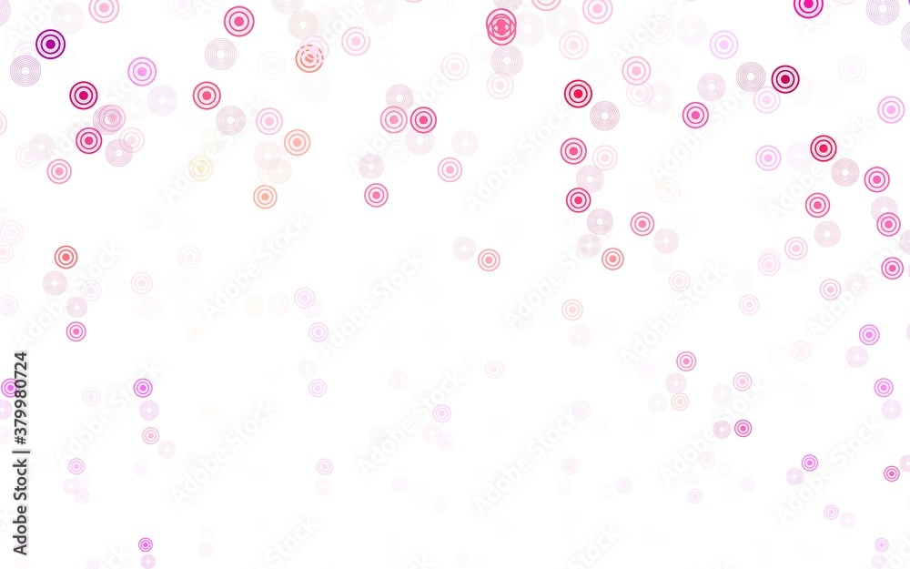 Light Pink, Yellow vector backdrop with dots.