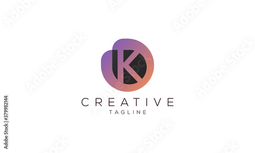 Letter K logo design template, Creative New Style Alphabet K letter Symbol for any kinds of Corporate Business Identity