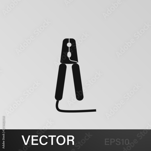cooper clamps illustration icon on gray background