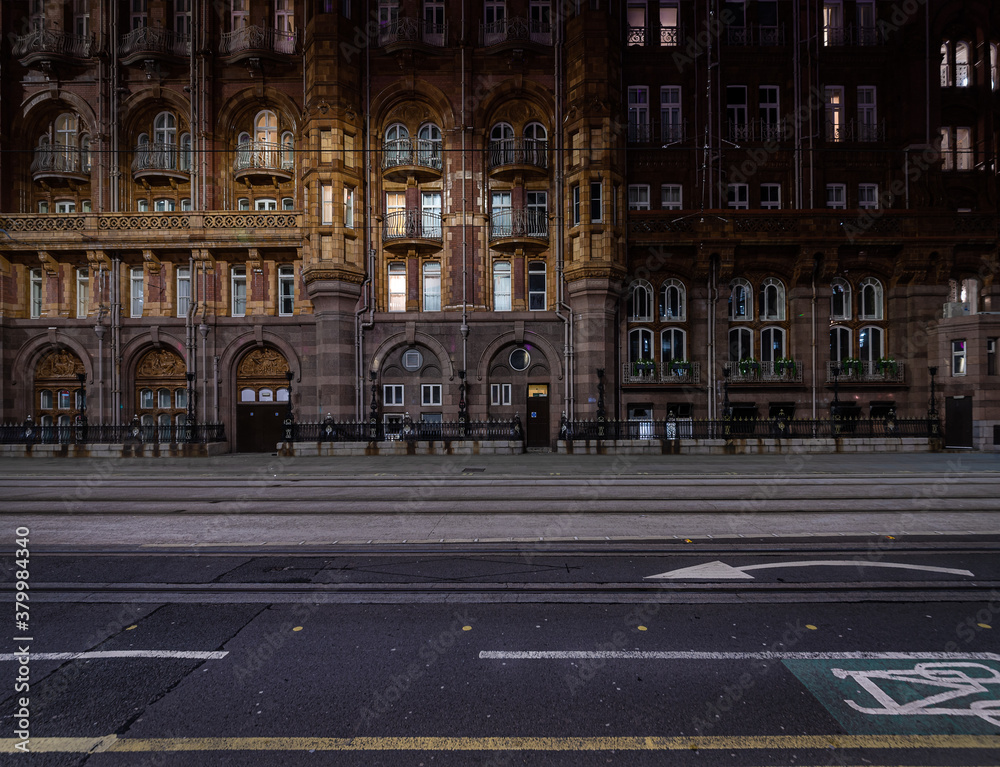 Naklejka premium City Streets at NIght
