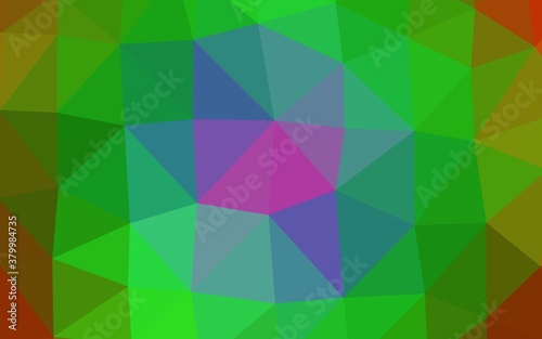 Light Multicolor, Rainbow vector low poly cover. A completely new color illustration in a vague style. Completely new template for your business design.