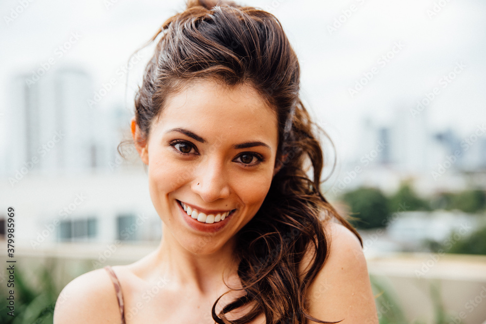 Portrait of a Young Pretty Latina Woman Portrait of a Young Pretty Latina Woman