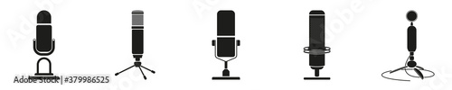 Gaming microphone set. modern microphone set.  Microphone set for streaming.