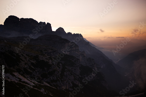 The Three Peaks natural park in the italian dolomites