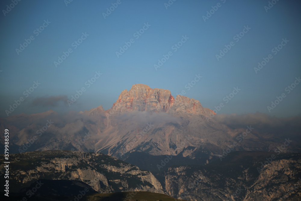 Obraz premium The Three Peaks natural park in the italian dolomites