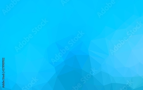 Light BLUE vector blurry triangle texture. Shining illustration, which consist of triangles. Polygonal design for your web site.