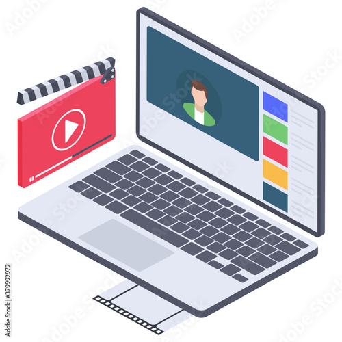 
Online video making in isometric design 
