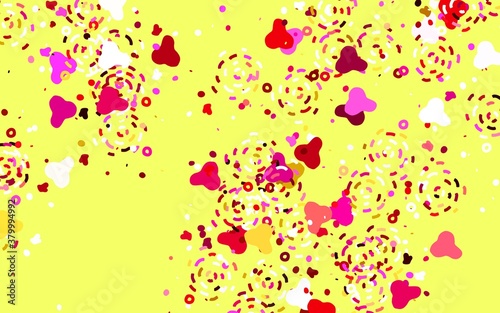Light Multicolor vector background with abstract shapes.