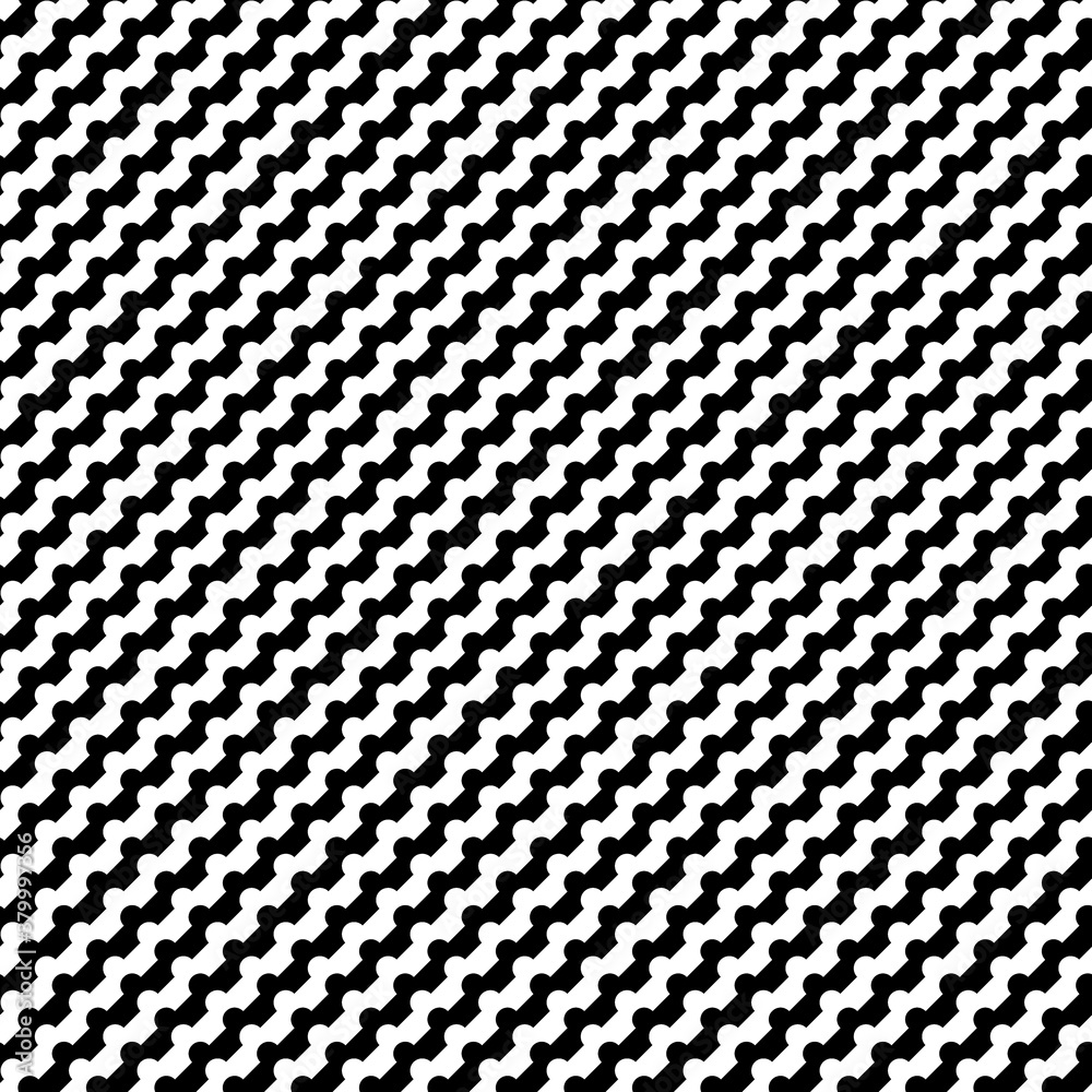 Seamless diagonal wavy striped pattern. Repeated black counter embattled lines on white background. Heraldry motif. Zigzag abstract wallpaper. Jagged vector illustration Seamless diagonal wavy striped pattern. Repeated black counter embattled lines on white background. Heraldry motif. Zigzag abstract wallpaper. Jagged vector illustration