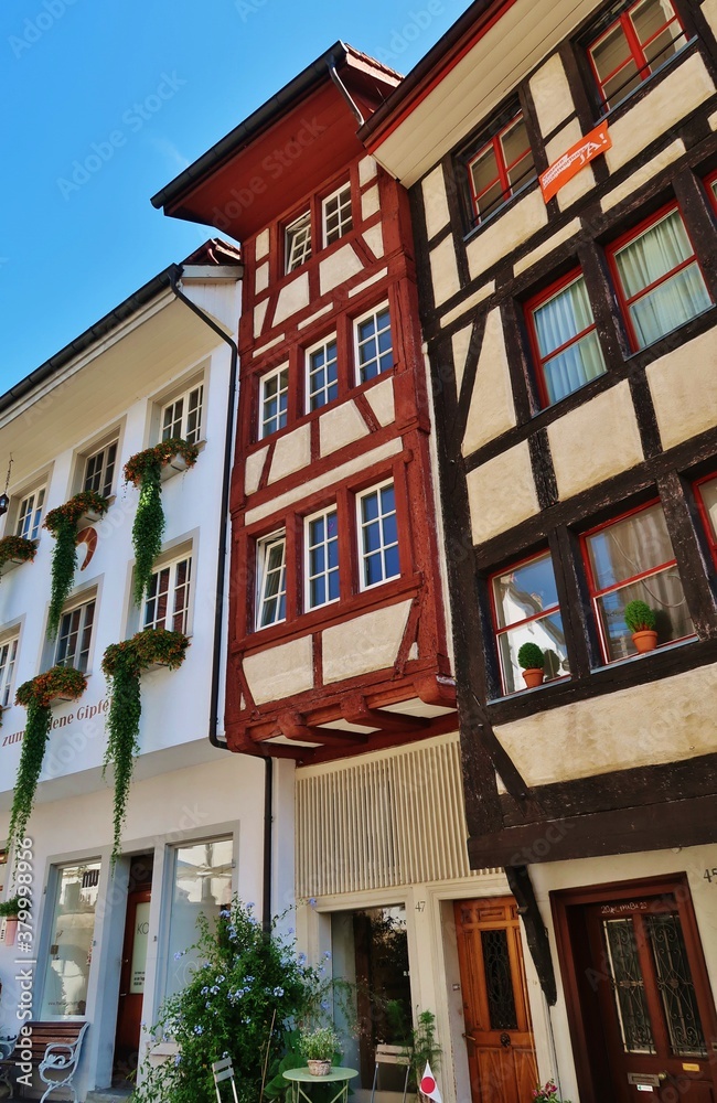 Naklejka premium Fachwerkhaus, Wil, Ostschweiz