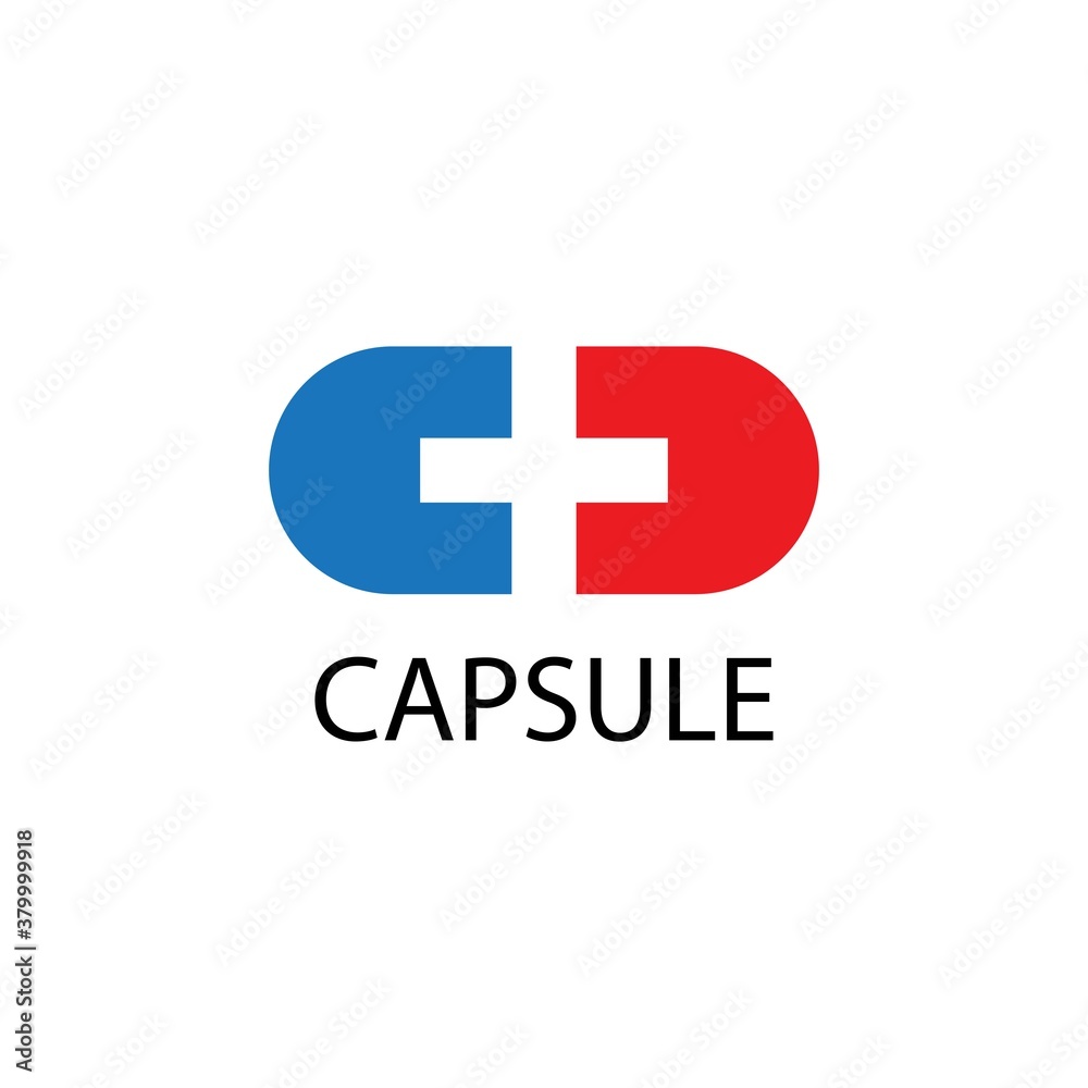 Obraz premium capsule logo icon