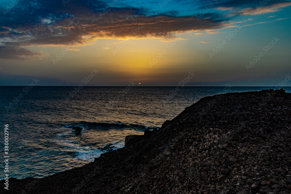 Fototapeta premium Puesta de sol Lanzarote