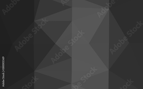 Dark Silver, Gray vector polygonal pattern. A sample with polygonal shapes. The best triangular design for your business.