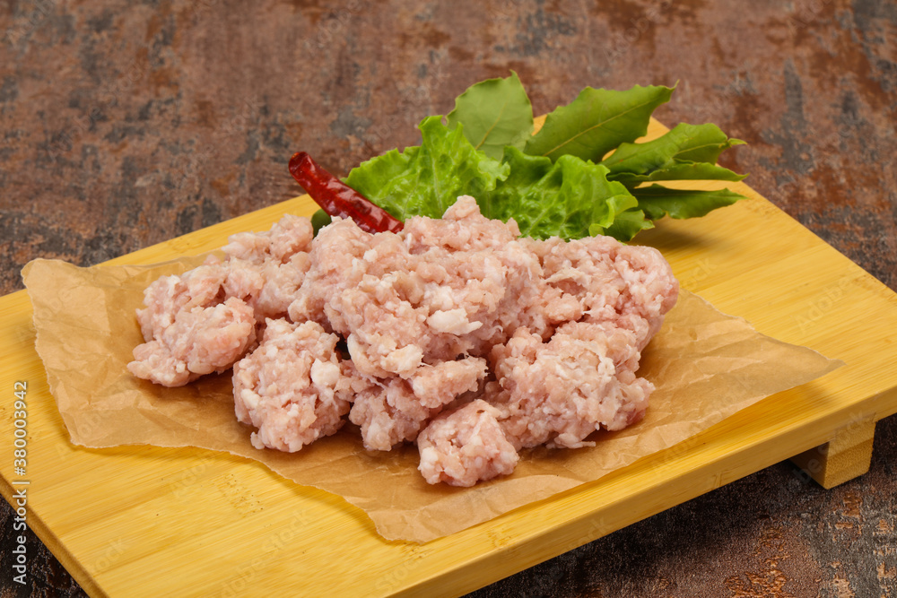 Homemade pork minced meat for cooking Homemade pork minced meat for cooking