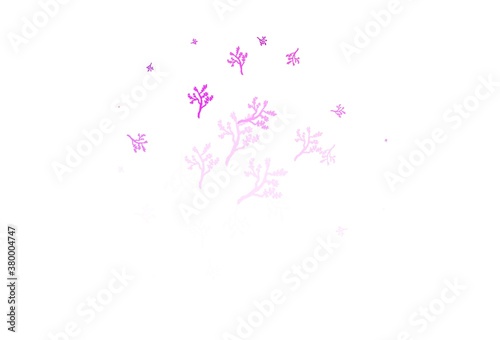 Light Purple vector abstract design with sakura.