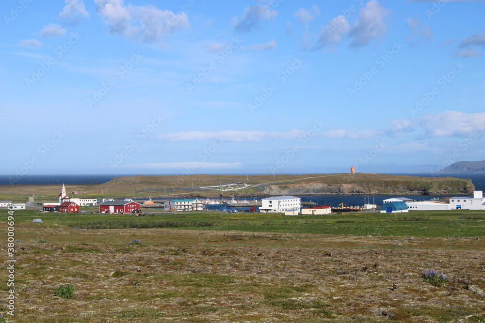 Raufarhofn, a small fishing village in the very North of Iceland Raufarhofn, a small fishing village in the very North of Iceland