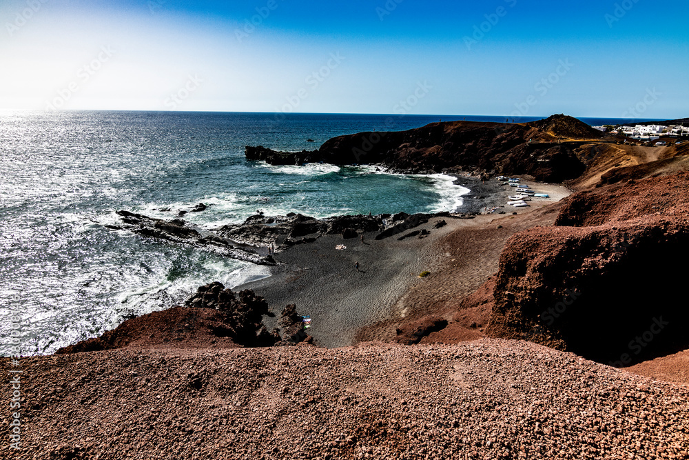Paisajes del pueblo Golfo Lanzarote Paisajes del pueblo Golfo Lanzarote