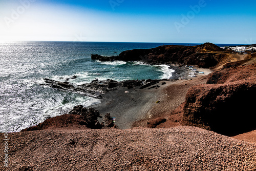 Paisajes del pueblo Golfo Lanzarote © Alotz