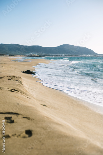 beachscape of crete island, falasarna photo