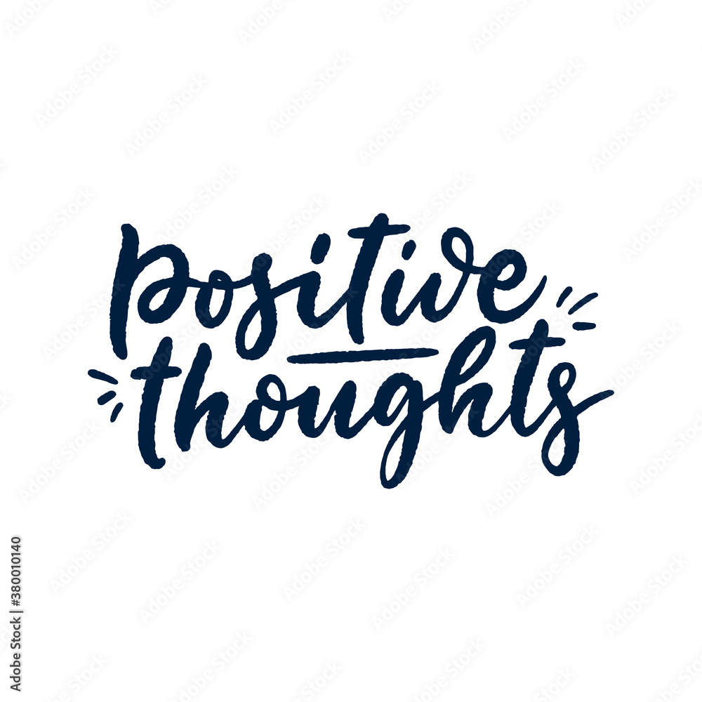 Positive lettering slogan in modern style. Element for posters, prints and fashion design. Hand drawn calligraphy quote. Vector illustration.