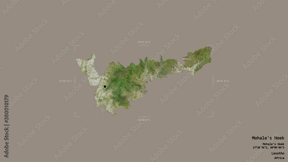 Mohale's Hoek - Lesotho. Bounding box. Satellite Mohale's Hoek - Lesotho. Bounding box. Satellite