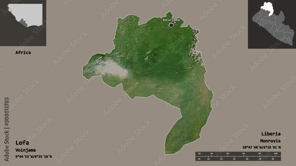 Lofa, county of Liberia,. Previews. Satellite