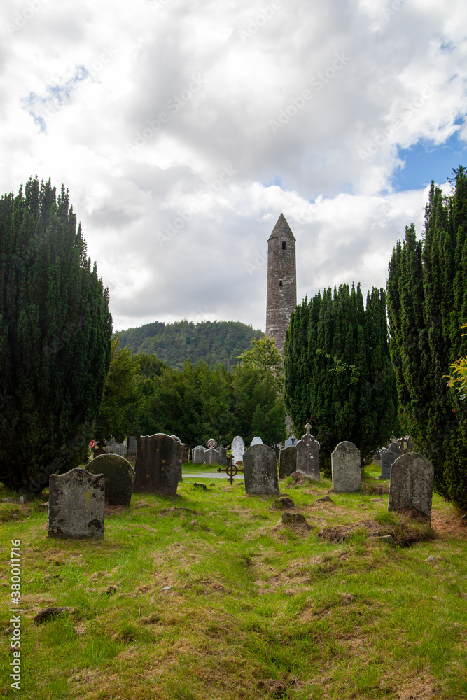 Glendalough graveyard