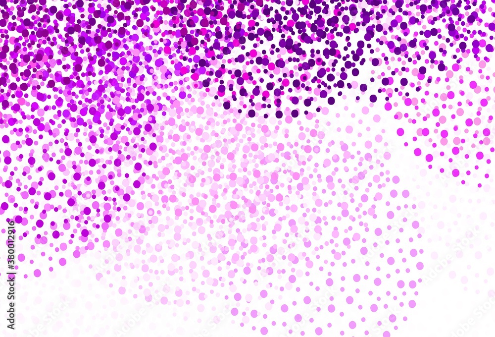 Fototapeta premium Light Purple vector template with circles.