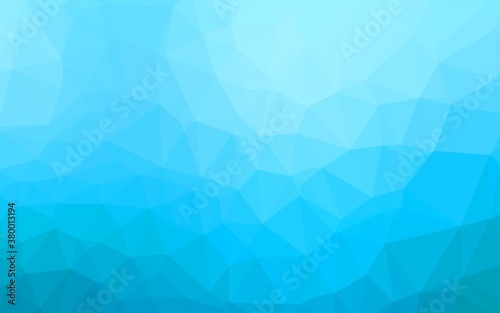 Light BLUE vector blurry triangle pattern. Modern geometrical abstract illustration with gradient. The best triangular design for your business.