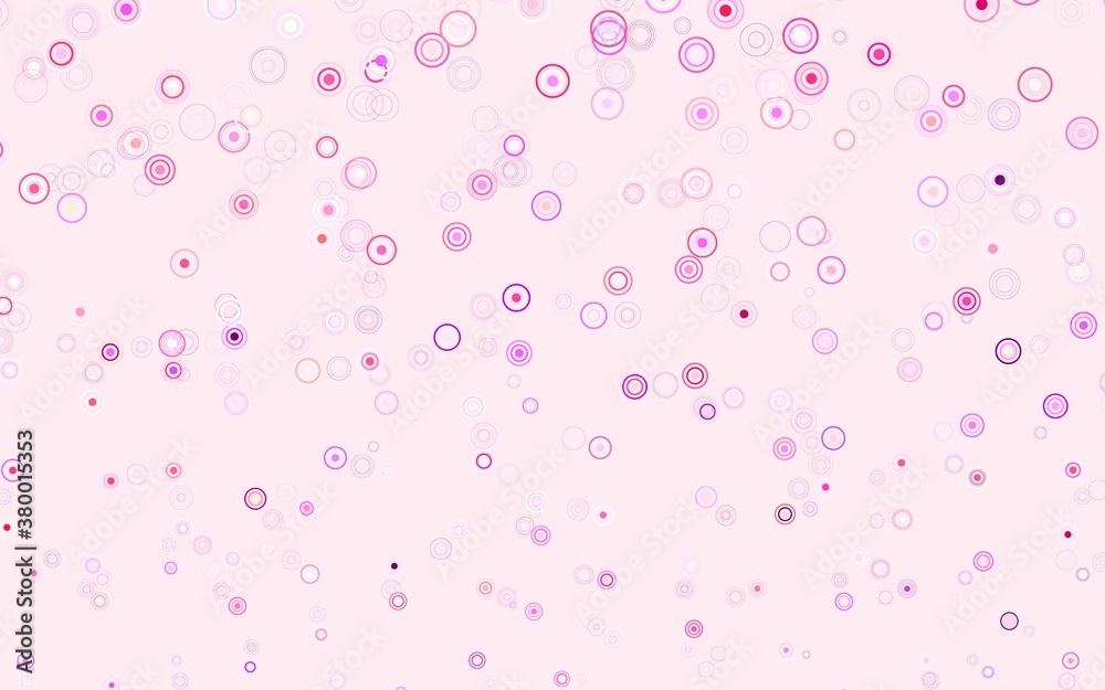 Light Pink, Yellow vector backdrop with dots.