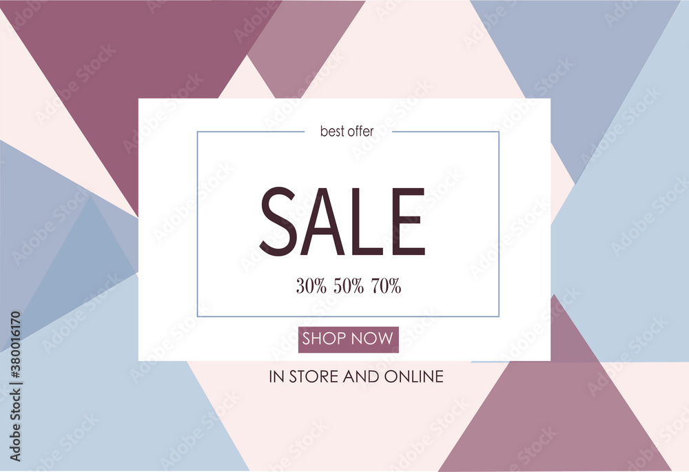 Banner sale vector illustration in abstract style. Banner sale vector illustration in abstract style.