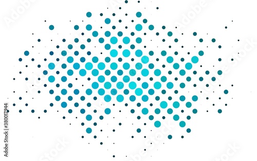 Light BLUE vector layout with circle shapes. Modern abstract illustration with colorful water drops. Design for business adverts.