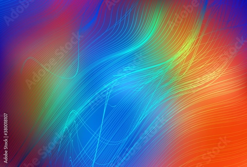 Dark Multicolor vector glossy abstract backdrop.