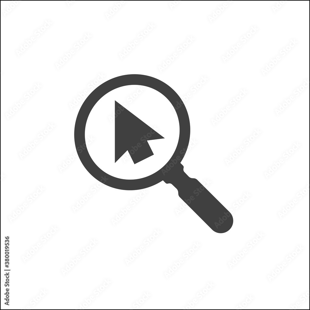 Magnifying glass, search icon vector Magnifying glass, search icon vector