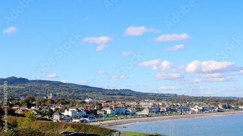 View of the city Bray from the sea. Co.Wicklow, Ireland. © Irina