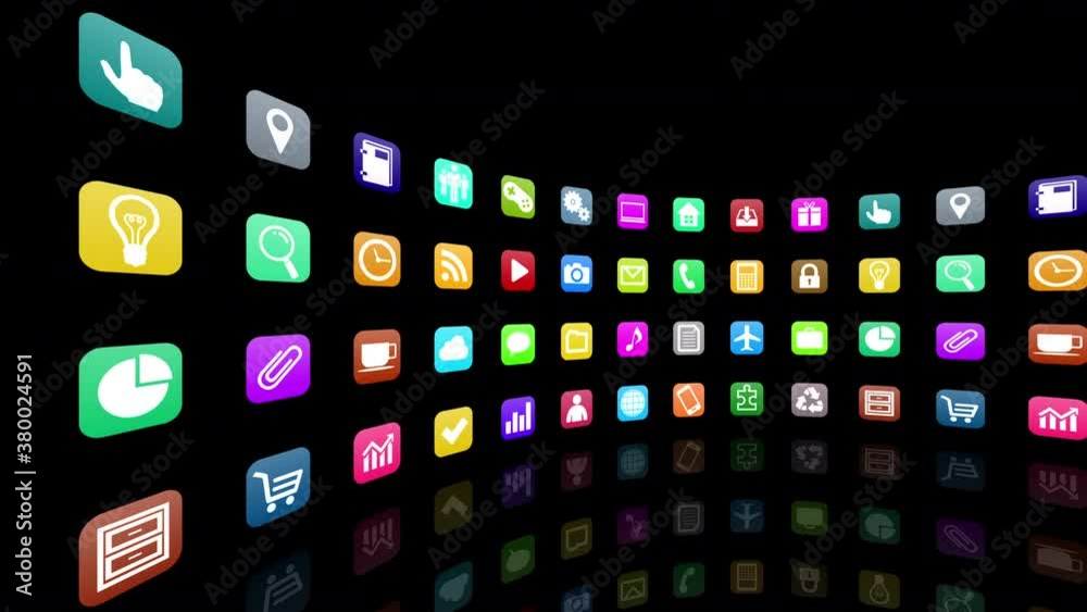 Technology Icon Network Symbol Digital devices on the Internet background Technology Icon Network Symbol Digital devices on the Internet background
