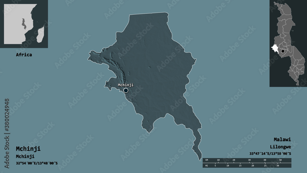 Mchinji, district of Malawi,. Previews. Administrative