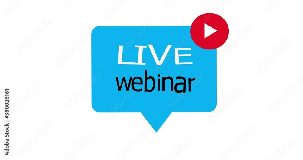Live webinar label. Suitable for design elements from webinar streaming, online seminar buttons, internet courses, and distance learning. Webinar banner. Animation
Live webinar label. Suitable for design elements from webinar streaming, online seminar buttons, internet courses, and distance learning. Webinar banner. Animation