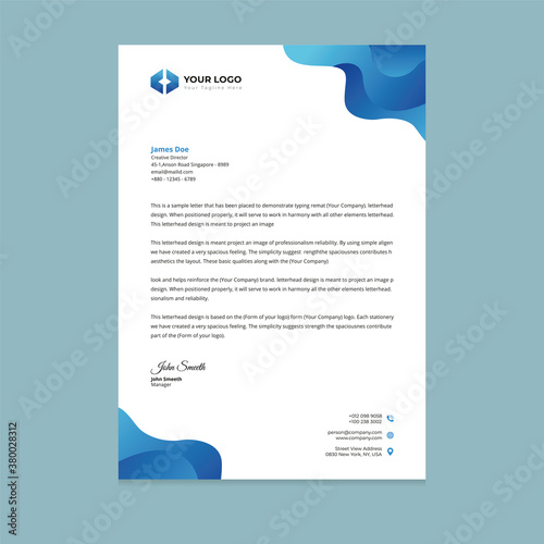 Letterhead Design Template