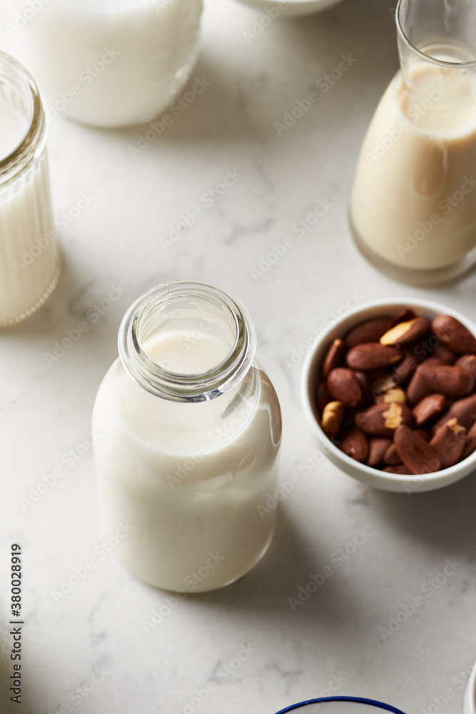 Vegan almond milk. Vegan almond milk.