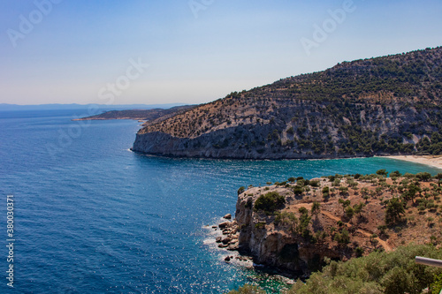 Beautiful view on bay Thasos island Greece