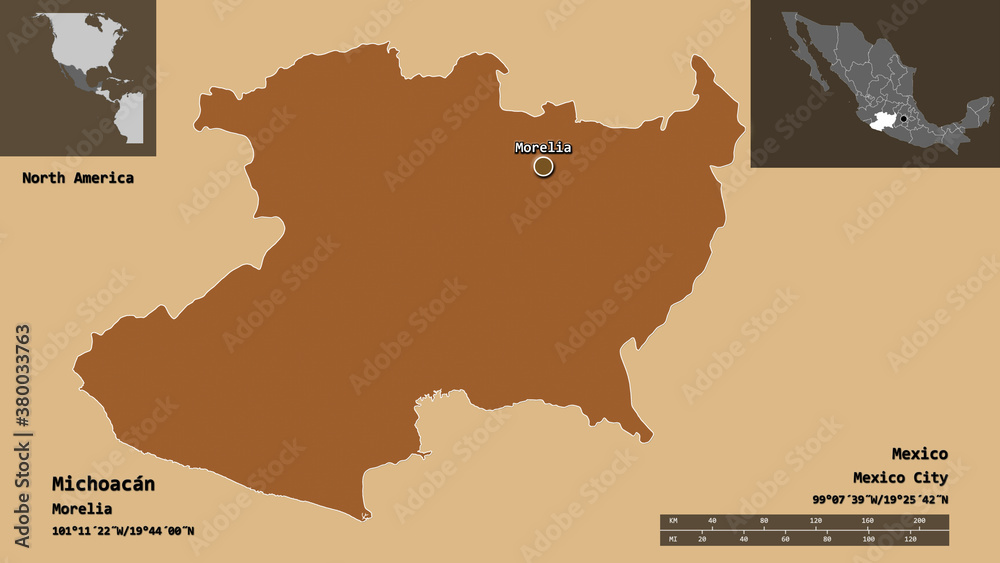 Obraz premium Michoacan, state of Mexico,. Previews. Pattern