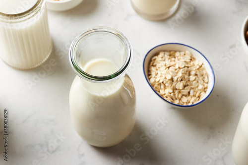Non-dairy oat milk.