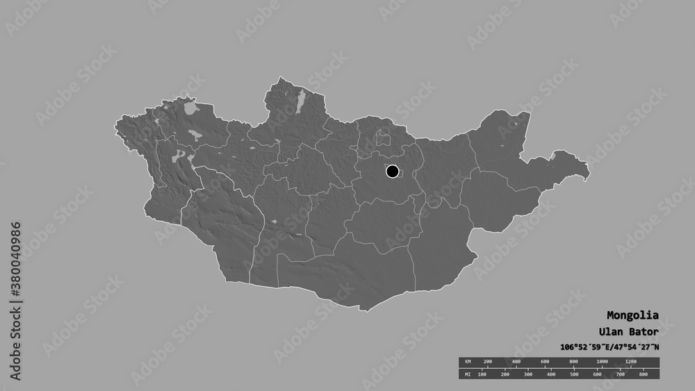 Location of Govi-Altay, province of Mongolia,. Bilevel Location of Govi-Altay, province of Mongolia,. Bilevel
