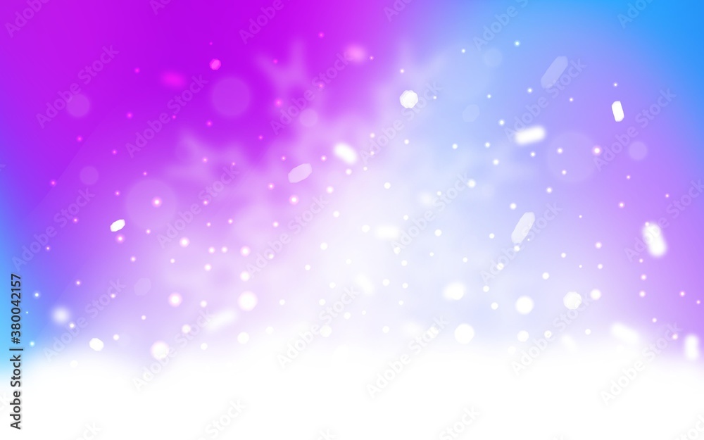 Vector layout with bright snowflakes. Glitter abstract illustration with crystals of ice. The template can be used as a new year background.