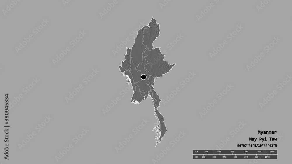 Location of Tanintharyi, division of Myanmar,. Bilevel Location of Tanintharyi, division of Myanmar,. Bilevel